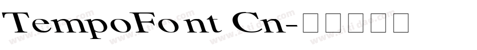 TempoFont Cn字体转换